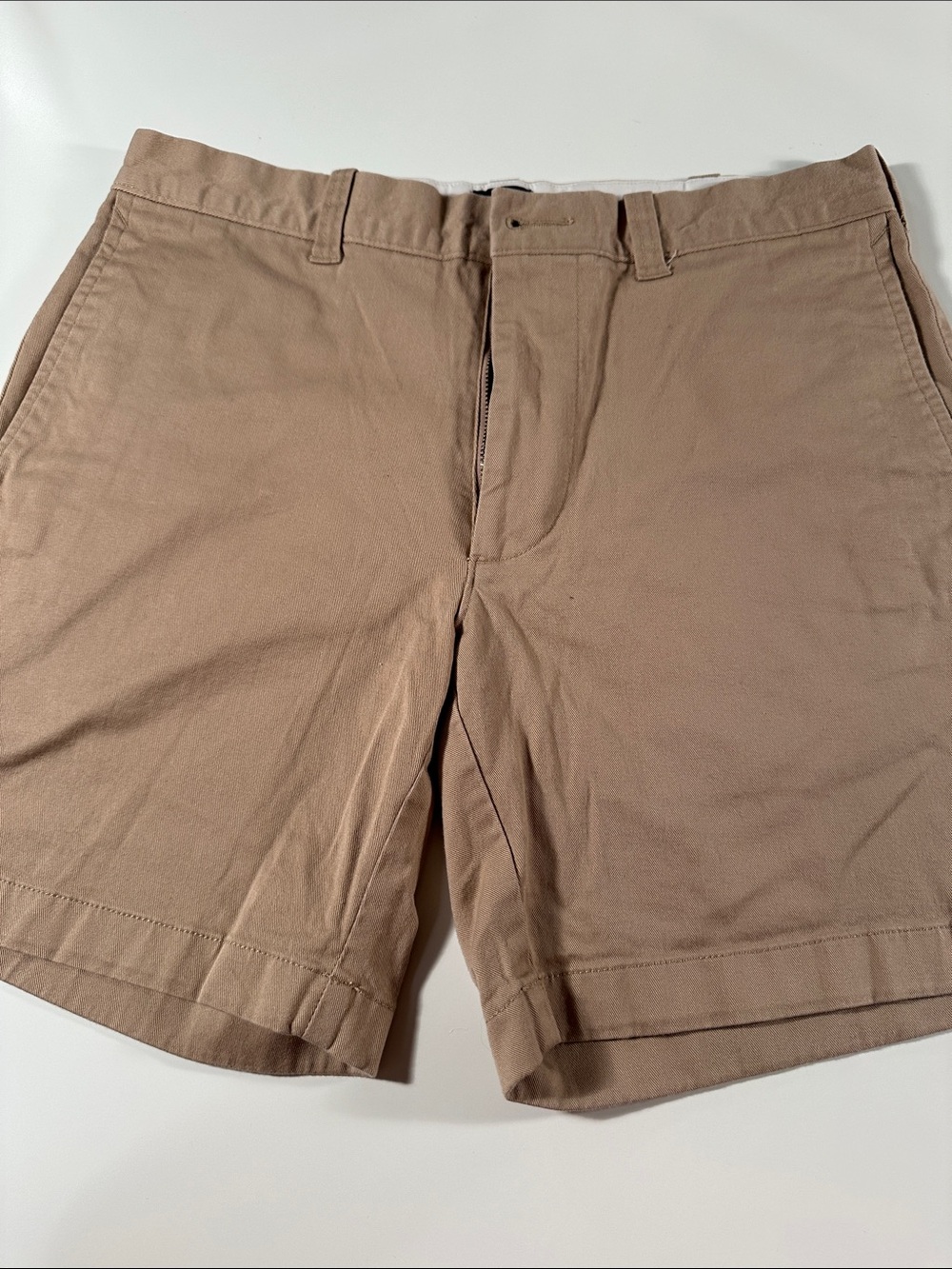 J. Crew Men's Khaki Straight Flat-Front Shorts